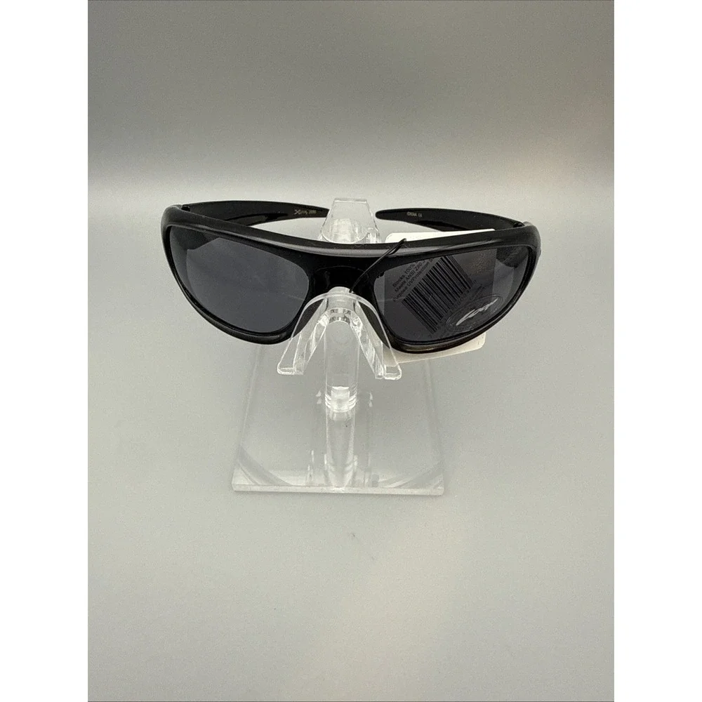X-Loop Kid Authentic Black Sport Baseball Cycling Wrap Sunglasses UV400 Protect